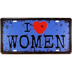 T-Bek Vintage Women 15x30 cm Metal Plaka Poster