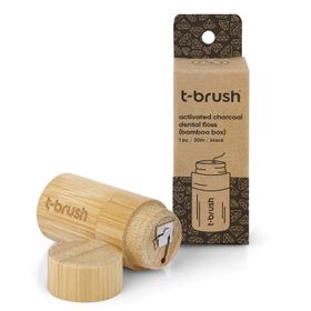 T-Brush 30 m Activated Charcoal Bambu Kutu Diş İpi
