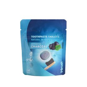 T-Brush Activated Charcoal Flörürlü Beyazlatıcı 60 Adet Diş Macunu Tableti