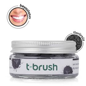 T-Brush Activated Charcoal Flörürsüz 90 Tablet Diş Macunu
