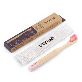 T-Brush Bambu Pembe Çocuk Diş Fırçası