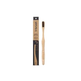 T-Brush Koyu Gri Bambu Orta Sert Diş Fırçası