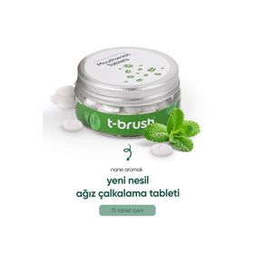 T Brush Nane Aromalı Florürlü 75 Ağız Çalkalama Tableti