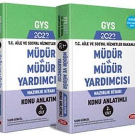 T.C. Aile Sosyal Hizmet Bakanlığı GYS Müdür ve Müdür Yardımcısı Konu Anlatımlı 1-2 Data Yayınları