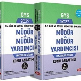 T.C. Aile Sosyal Hizmet Bakanlığı GYS Müdür ve Müdür Yardımcısı Konu Anlatımlı 1-2 Data Yayınları