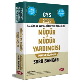 T.C. Aile ve Sosyal Hizmetler Bakanlığı GYS Müdür ve Müdür Yardımcısı Tamamı Çözümlü Soru Bankası Data Yayınları