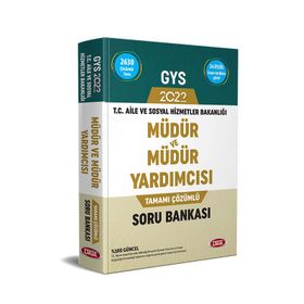 T.C. Aile ve Sosyal Hizmetler Bakanlığı GYS Müdür ve Müdür Yardımcısı Tamamı Çözümlü Soru Bankası Data Yayınları