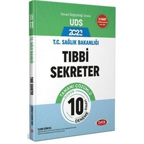 T.C. Sağlık Bakanlığı Unvan Değişikliği Sınavı Tıbbi Sekreter Tamamı Çözümlü 10 Deneme Sınavı - Data Yayınları