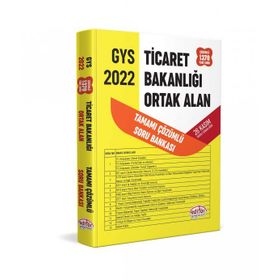 T.C. Ticaret Bakanlığı Tüm Kadrolar İçin Tamamı Çözümlü Ortak Alan Soru Bankası - Editör Yayınları