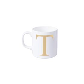 T Harfi Baskılı Seramik Kupa