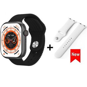 T-Max HK9 Pro Max Çift Kordonlu Siyah Akıllı Saat