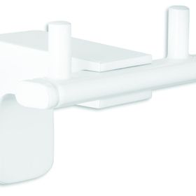 T-may 71023-3 Banyo Premium Beyaz İkili Bornoz Askılık