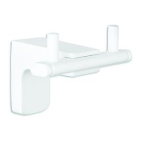 T-may 71023-3 Banyo Premium Beyaz İkili Bornoz Askılık