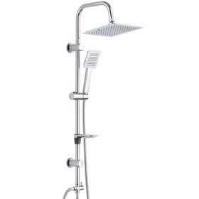 T-may Banyo Çam Kare Robot Krom Paslanmaz Tepe Duş Takımı Seti