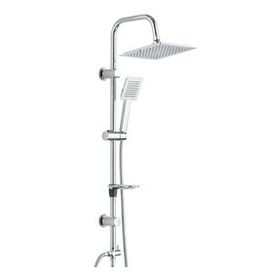 T-may Banyo Çam Kare Robot Krom Paslanmaz Tepe Duş Takımı Seti
