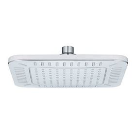 T-may Banyo Çamlıca Kare Krom Beyaz Paslanmaz Tepe Duş Seti Başlığı