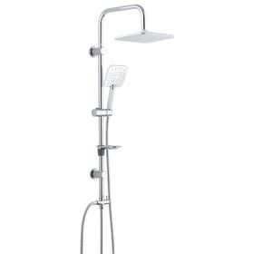 T-may Banyo Çamlıca Robot Kare Krom Paslanmaz Tepe Duş Takımı Seti
