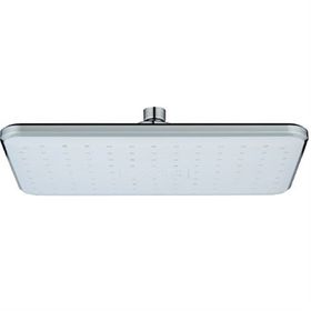T-may Banyo Çınar Dikdörtgen Krom-Beyaz Paslanmaz Tepe Duş Seti Başlığı