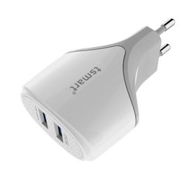 T-smart TS-E28 2USB Android Şarj Kablolu Seyahat Şarj Seti