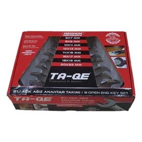 Ta-Qe Çift Açık Ağızlı 8'li Anahtar Seti