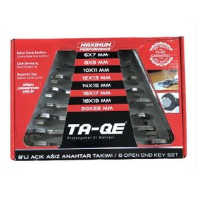 Ta-Qe Çift Açık Ağızlı 8'li Anahtar Seti