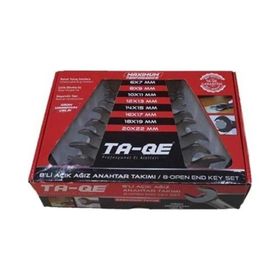 Ta-Qe Çift Açık Ağızlı 8'li Anahtar Seti