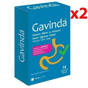 Tab İlaç Gavinda 2x24 Çiğnenebilir Tablet