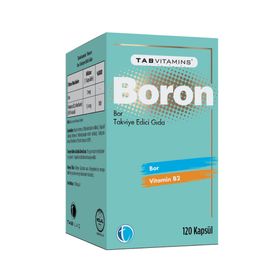 Tab Vıtamıns Boron Vitamin B2 Bor 120 Kapsül