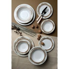 Tabak Evi Hare 6 Kişilik 24 Parça Yemek Takımı