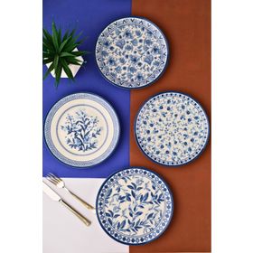 Tabak Evi Porselen Blue Heaven 20 CM 4 Kişilik 4 Parça Pasta Takımı