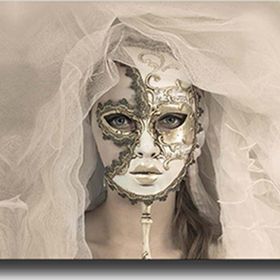 Tablo Center 50x70 cm Maske Kanvas Tablo