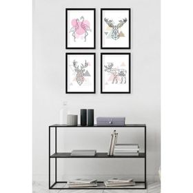 Tablo Center SET 4 Parçalı Çerçeveli Tablo