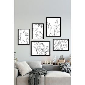 Tablo Center SET 5 Parçalı Çerçeveli Tablo