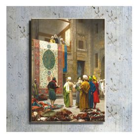 Tablo Kanvas Jean Leon Gerome Halı Tüccarı Kanvas Tablo