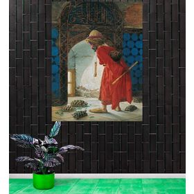 Tablo Kanvas Osman Hamdi Bey Kaplumbağa Terbiyecisi Kanvas Tablo