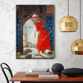 Tablo Kanvas Osman Hamdi Bey Kaplumbağa Terbiyecisi Kanvas Tablo