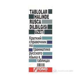 Tablolar Halinde Rusça Dilbilgisi Özeti - Heyet-Kurul-Komisyon Yazar Belirtilmemiş