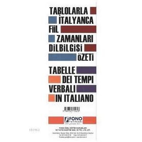 Tablolarla İtalyanca Fiil Zamanları Dilbilgisi Özeti - Kolektif