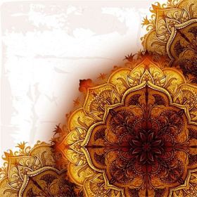 Tablolife 35x50 cm Altın Rengi Lotus Kanvas Tablo