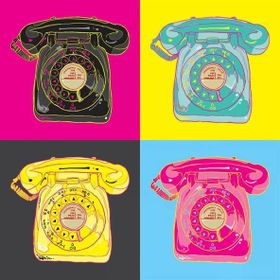 Tablolife 35x50 cm Antika Telefon Kanvas Tablo