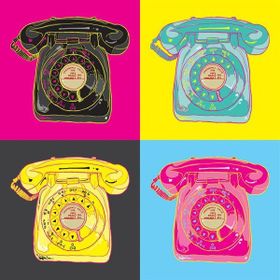 Tablolife 35x50 cm Antika Telefon Kanvas Tablo