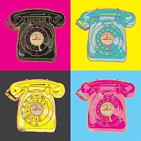 Tablolife 35x50 cm Antika Telefon Kanvas Tablo