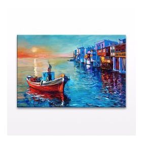Tablolife 35x50 cm Balıkçı Teknesi Kanvas Tablo