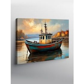 Tablolife 35x50 cm Balıkçı Teknesi Kanvas Tablo