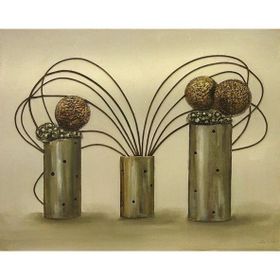 Tablolife 35x50 cm Bronz Kaktüs Kanvas Tablo