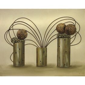 Tablolife 35x50 cm Bronz Kaktüs Kanvas Tablo