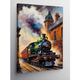 Tablolife 35x50 cm Buharlı Tren Kanvas Tablo