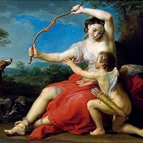 Tablolife 35x50 cm Diana ve Eros Kanvas Tablo