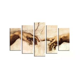 Tablolife 60x100 cm Adem'in Yaratılışı 5 Parçalı Kanvas Tablo