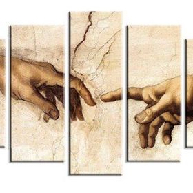 Tablolife 60x100 cm Adem'in Yaratılışı 5 Parçalı Kanvas Tablo